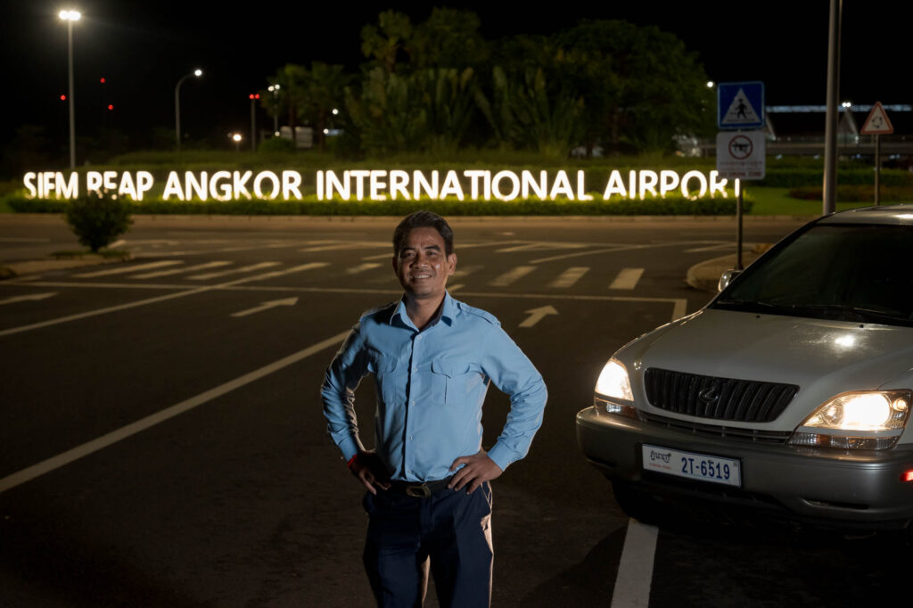 Siem Reap Airport Transfers driver providing professional and reliable private car service at SAI Airport