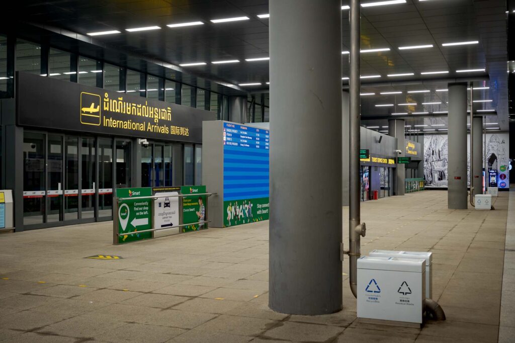 Arrivals area at SAI Siem Reap International Airport
