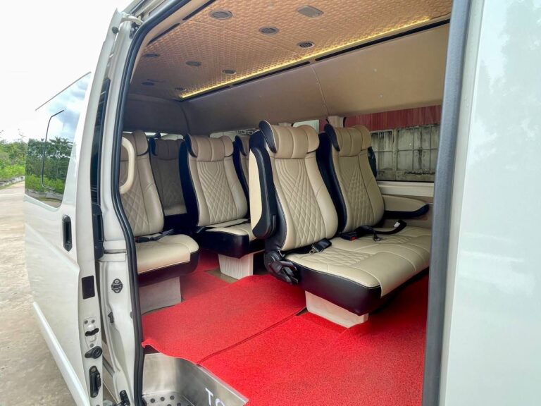 Toyota Hiace van for Siem Reap Airport transfer service – private group airport pickup and transport in Siem Reap Cambodia