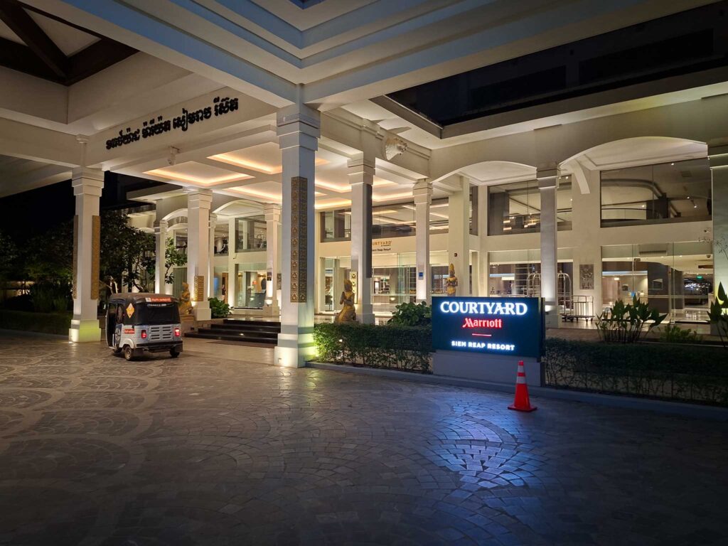 Covered drop-off area at Courtyard by Marriott Siem Reap Resort